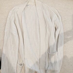 Abercrombie Kids Cream Knit Cardigan